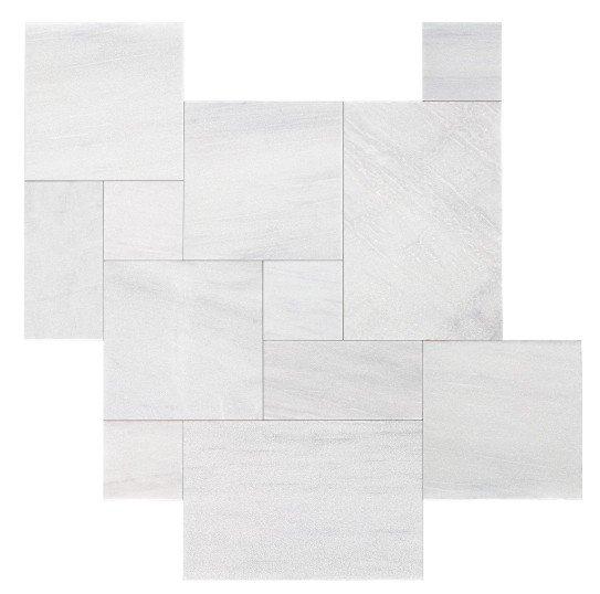 French Pattern — Ice White